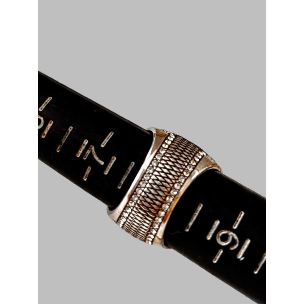 Brighton Love Padlock Ring, Silver Finish, Swarovski Crystals J61982 Size 8 - Picture 9 of 10